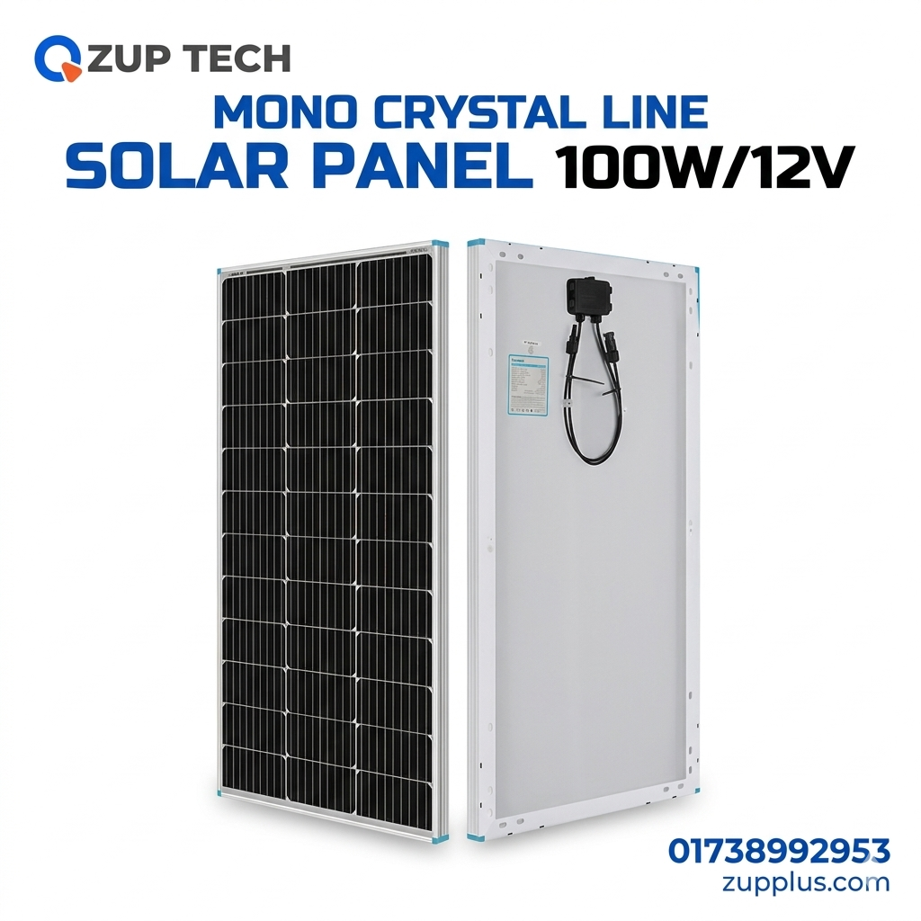 100 Watt 12 Volt Monocrystalline Solar Panel