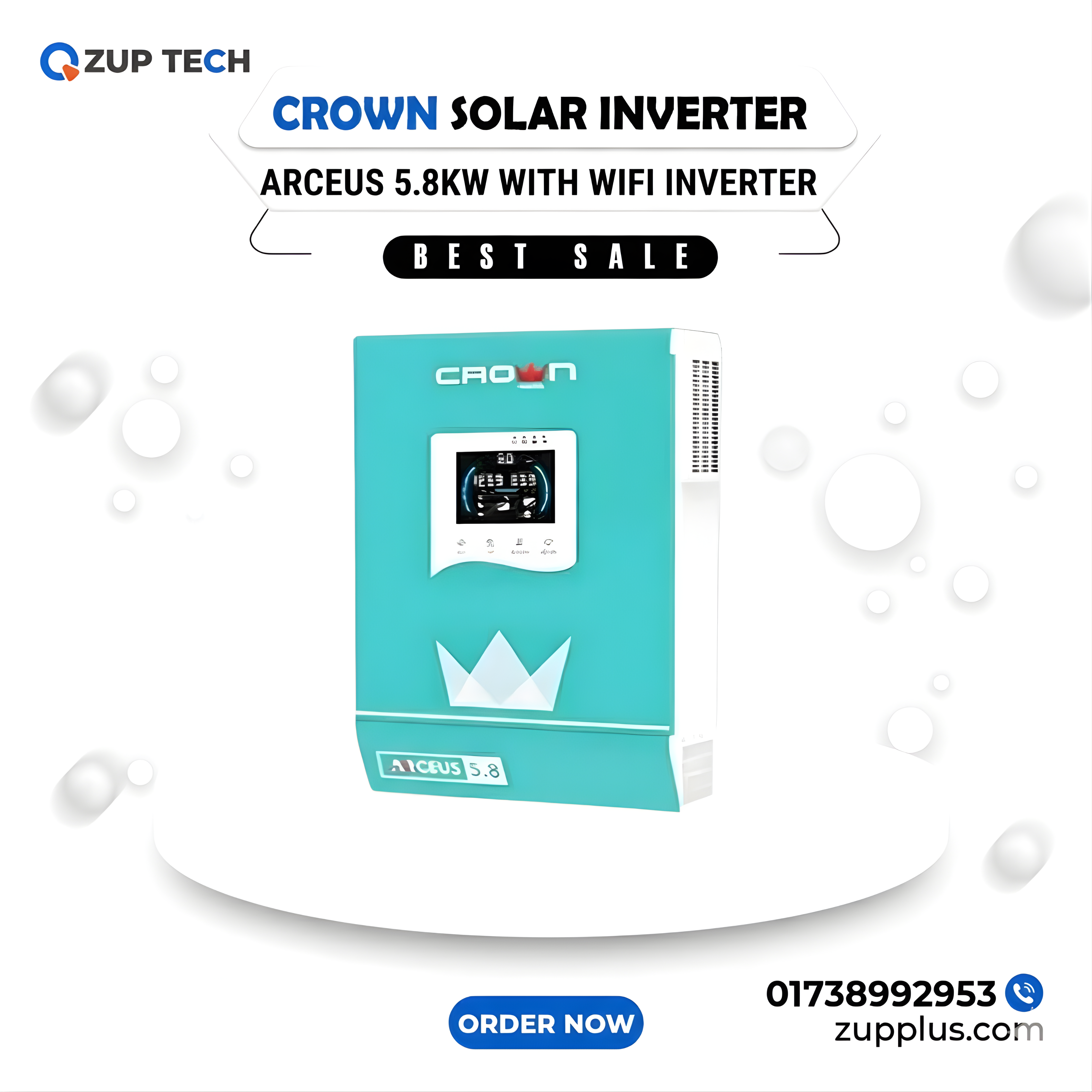 Crown Arceus 5.8KW With Wifi Solar Inverter