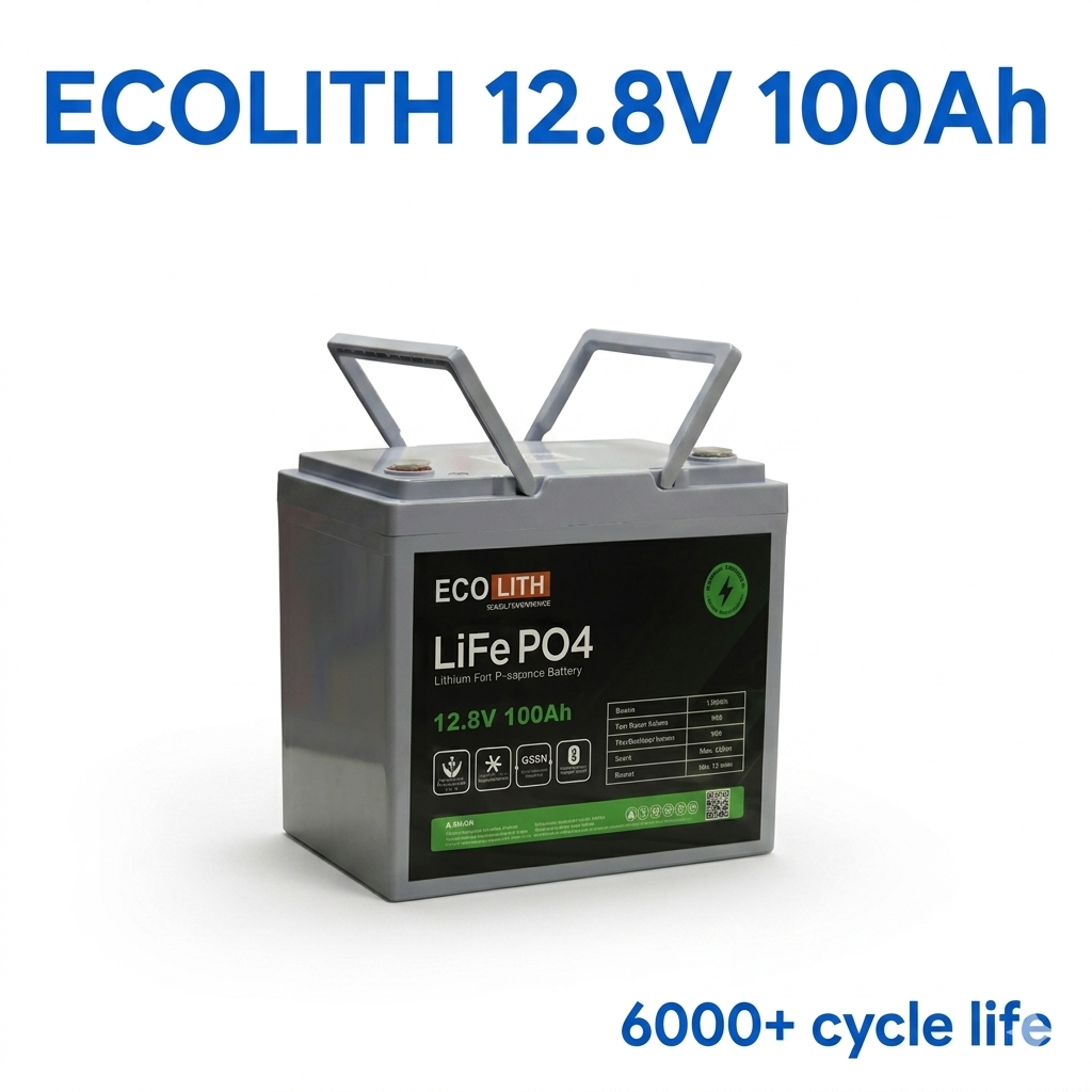 ECOLITH 12.8V 100Ah Lithium Battery