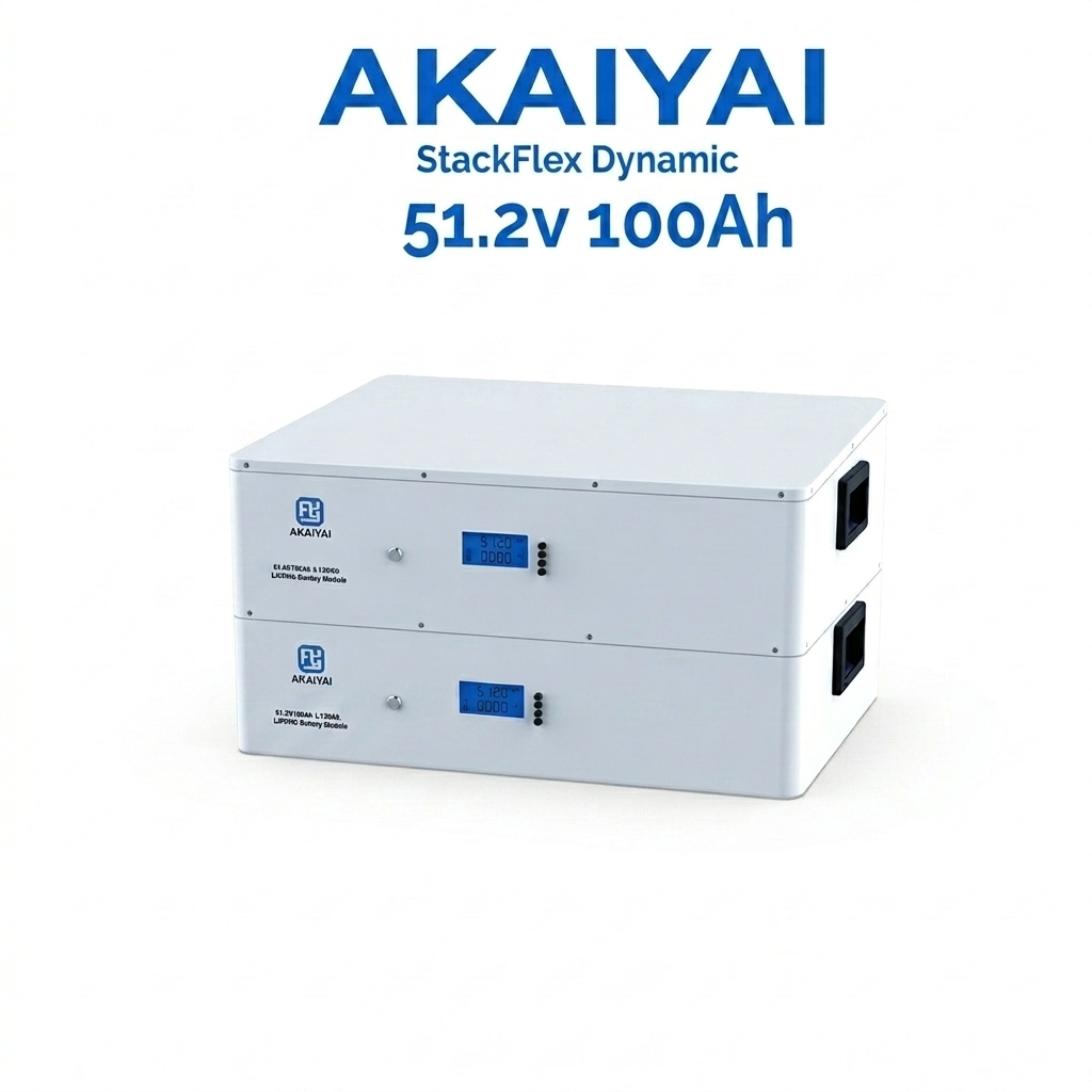 AKAIYAI StackFlex Dynamic A51R100-P 51.2V 5.12kWh Lithium Battery